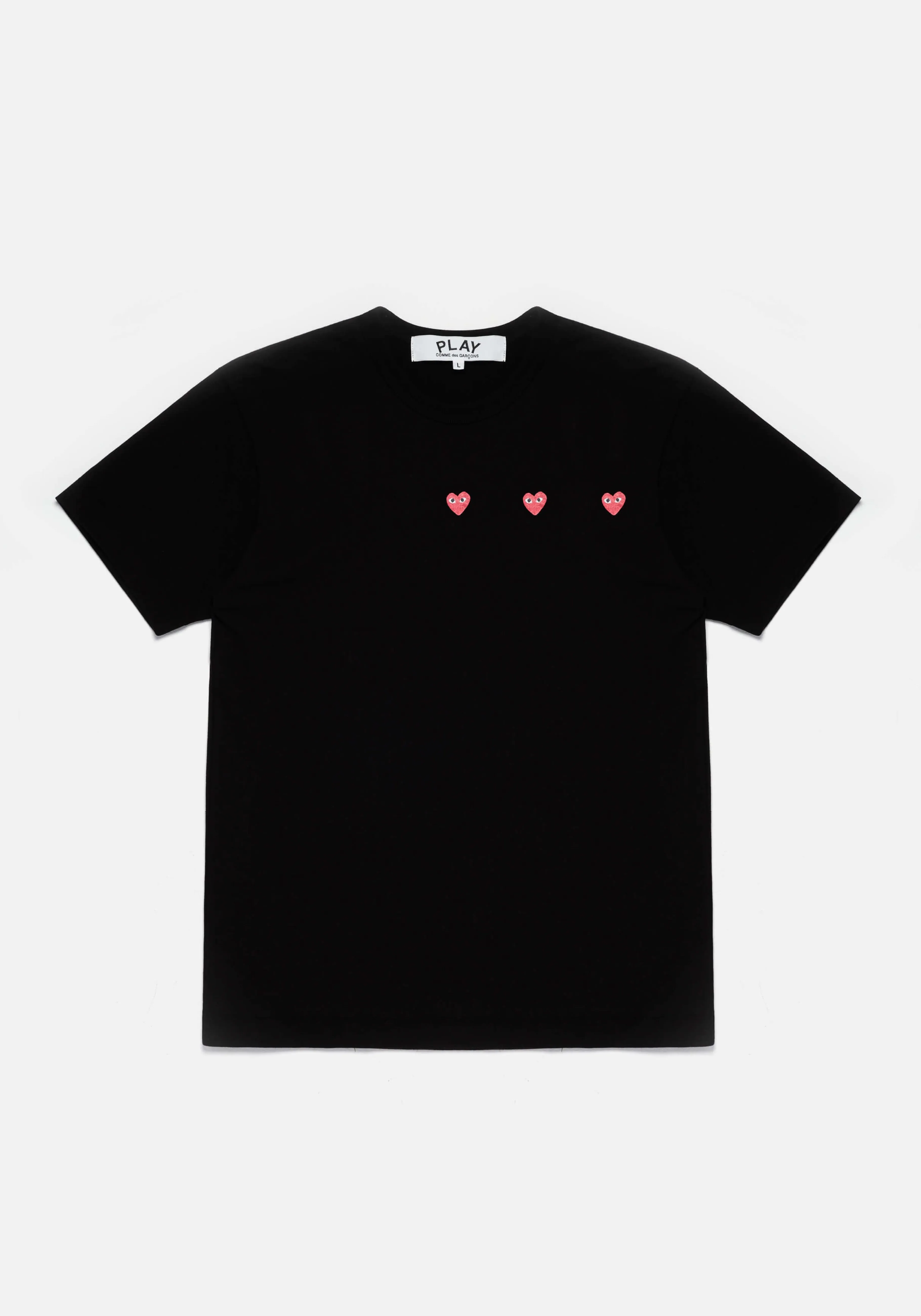 MKI MIYUKI ZOKU COMME DES GARCONS MULTI RED HEART T-SHIRT- SHIRTS | T-SHIRTS