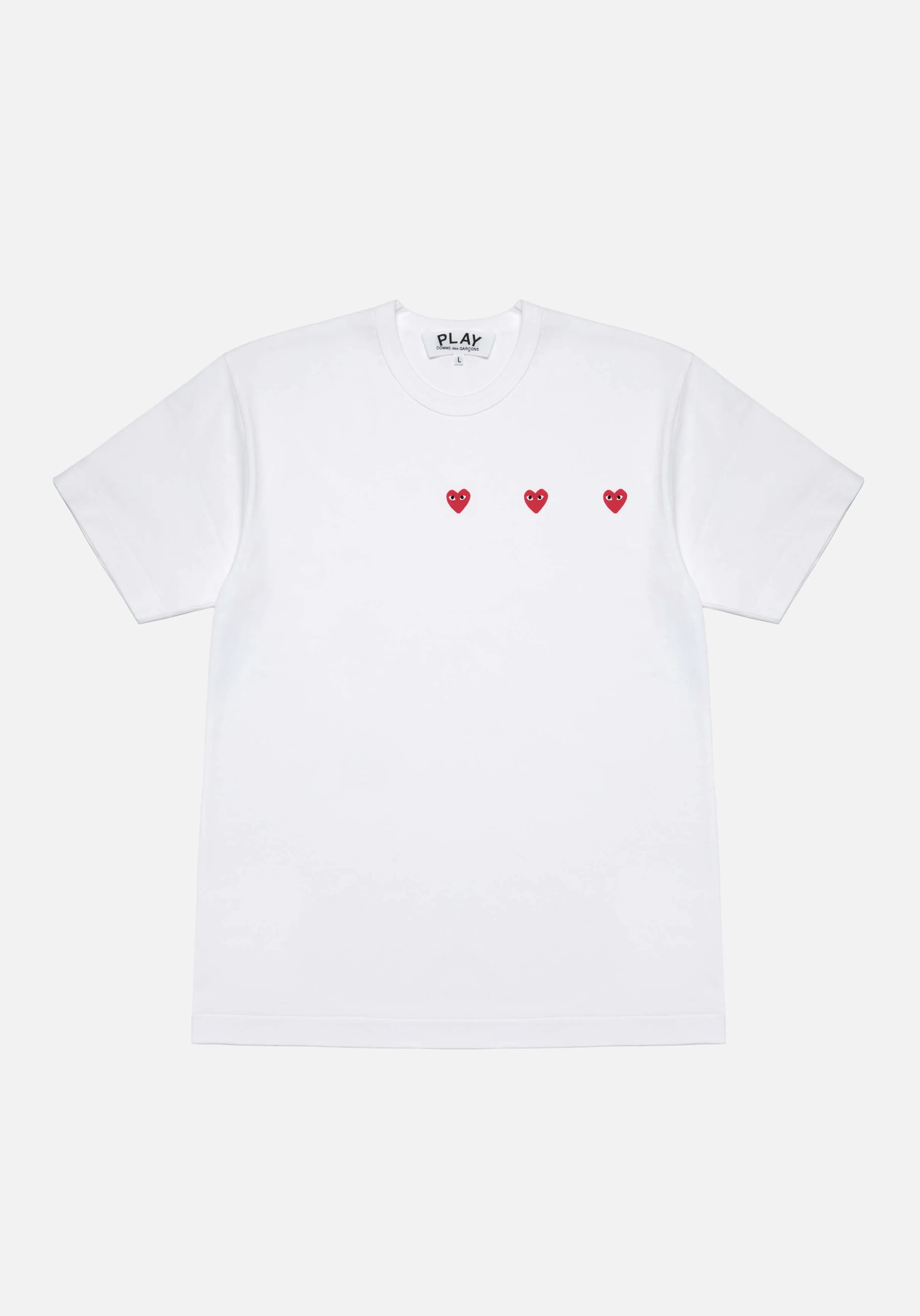 MKI MIYUKI ZOKU COMME DES GARCONS MULTI RED HEART T-SHIRT- SHIRTS | T-SHIRTS