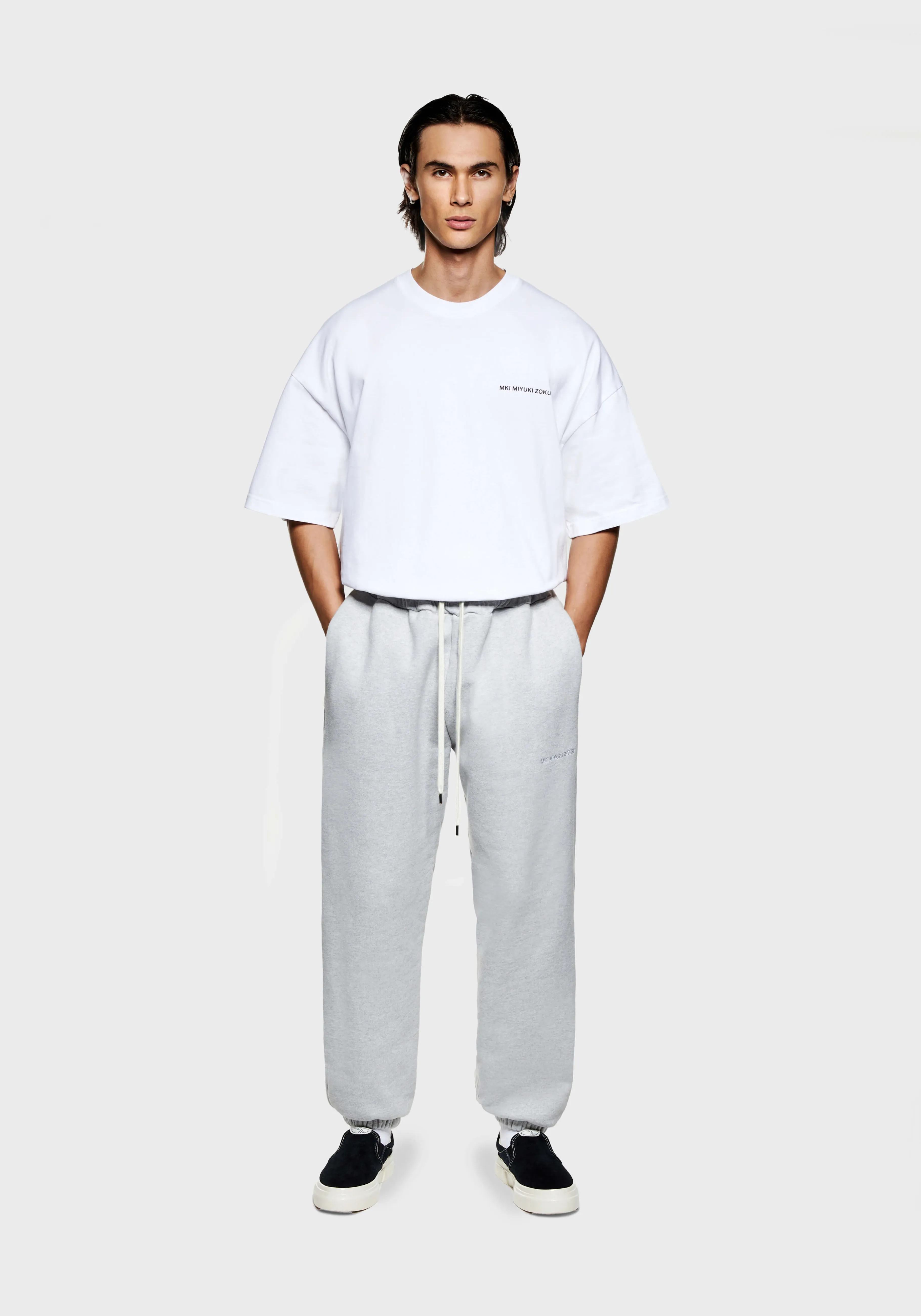 MKI MIYUKI ZOKU MKI 800 GSM SUPERWEIGHT CUFFED JOGGERS- SWEATPANTS | TROUSERS