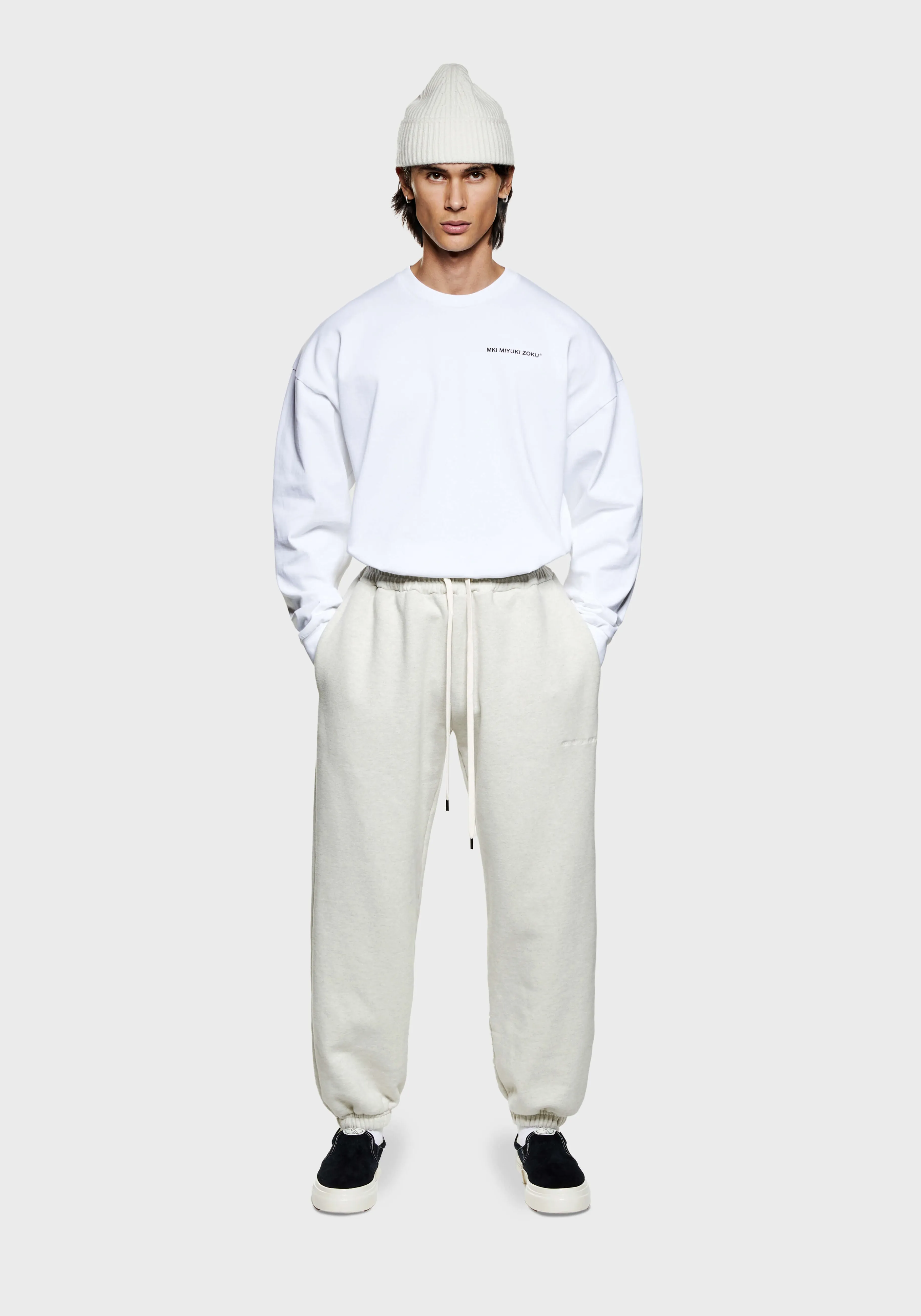 MKI MIYUKI ZOKU MKI 800 GSM SUPERWEIGHT CUFFED JOGGERS- SWEATPANTS | TROUSERS