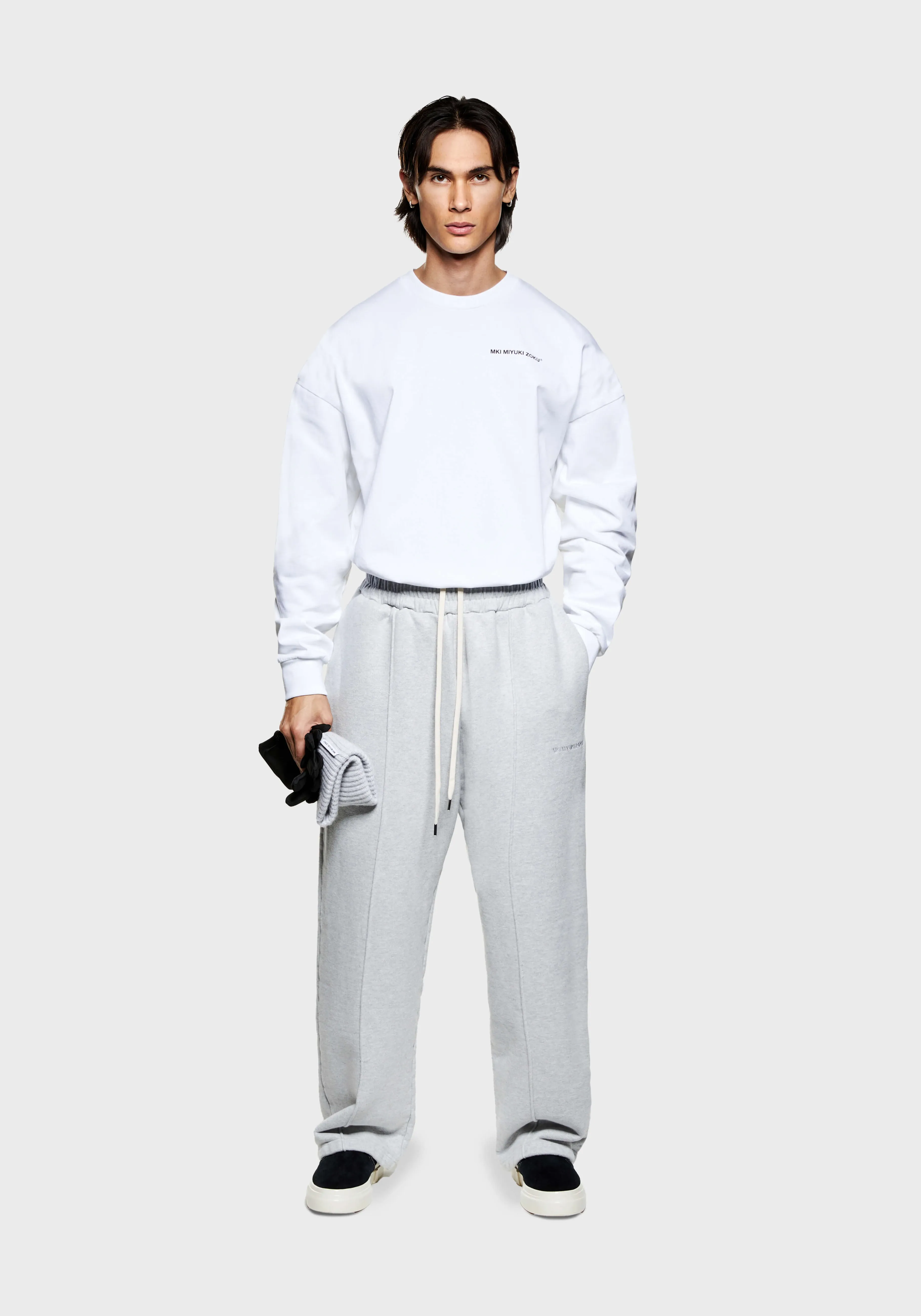 MKI MIYUKI ZOKU MKI 800 GSM SUPERWEIGHT WIDE LEG JOGGERS- SWEATPANTS | TROUSERS