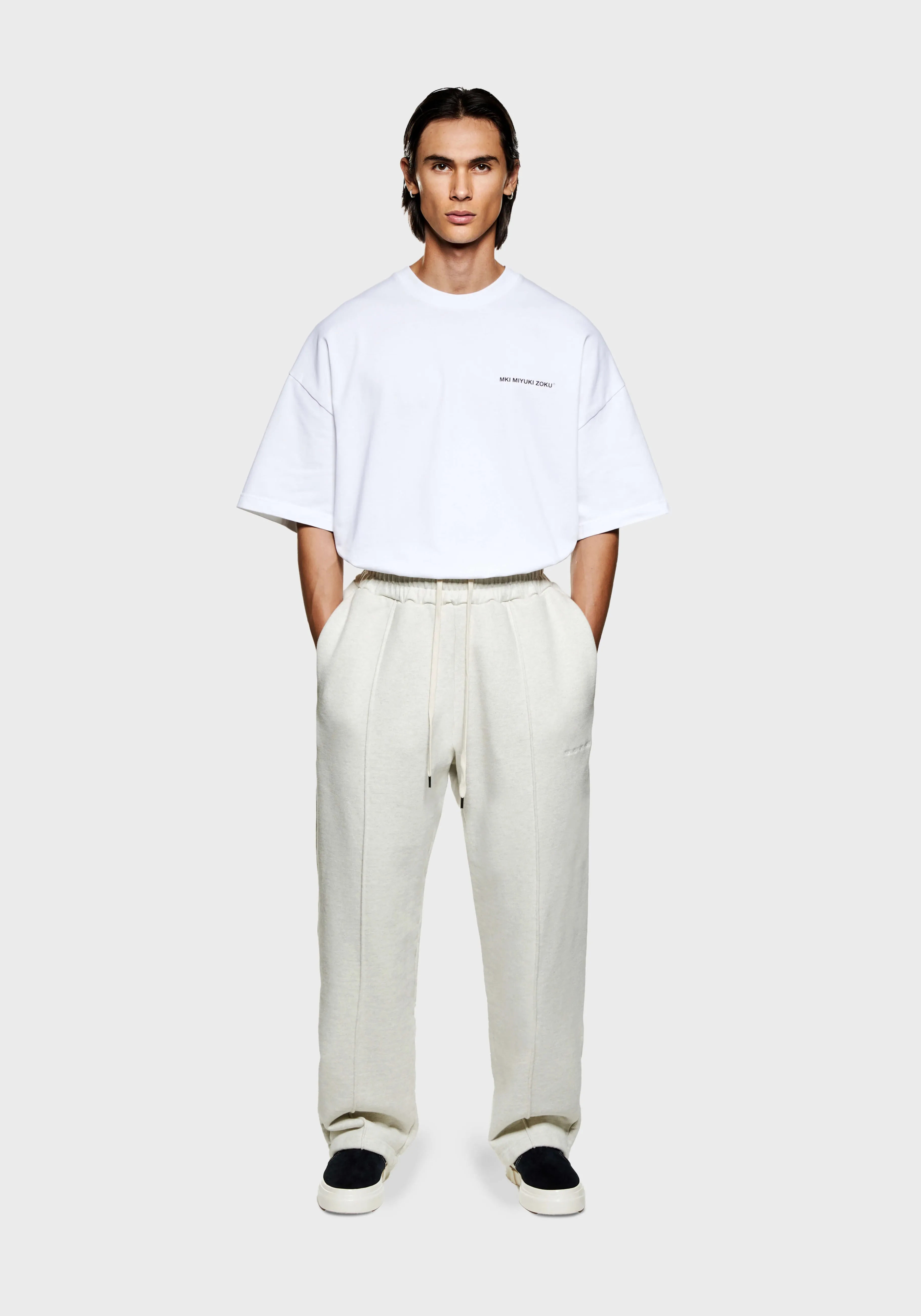 MKI MIYUKI ZOKU MKI 800 GSM SUPERWEIGHT WIDE LEG JOGGERS- SWEATPANTS | TROUSERS