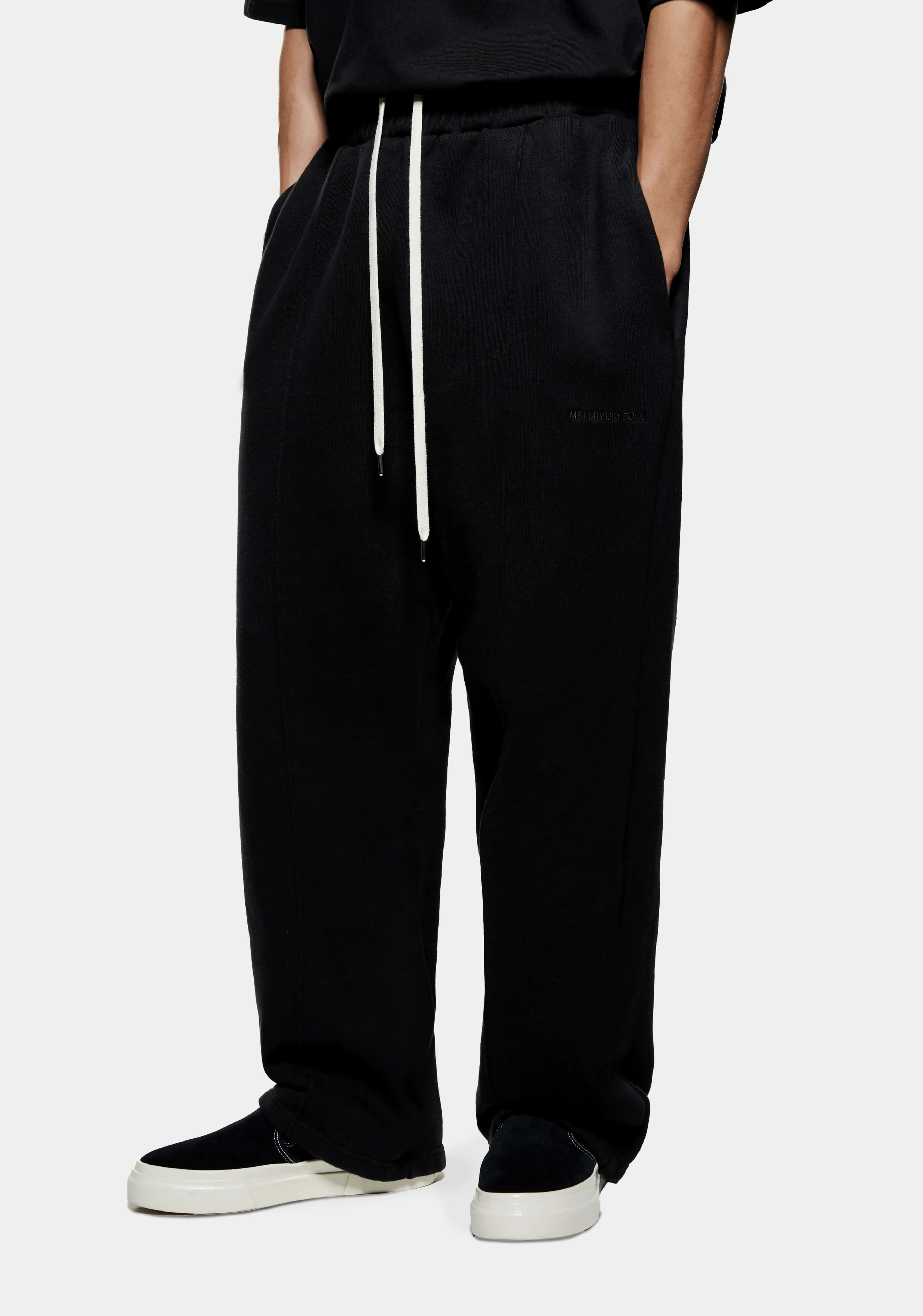 MKI MIYUKI ZOKU MKI 800 GSM SUPERWEIGHT WIDE LEG JOGGERS- SWEATPANTS | TROUSERS