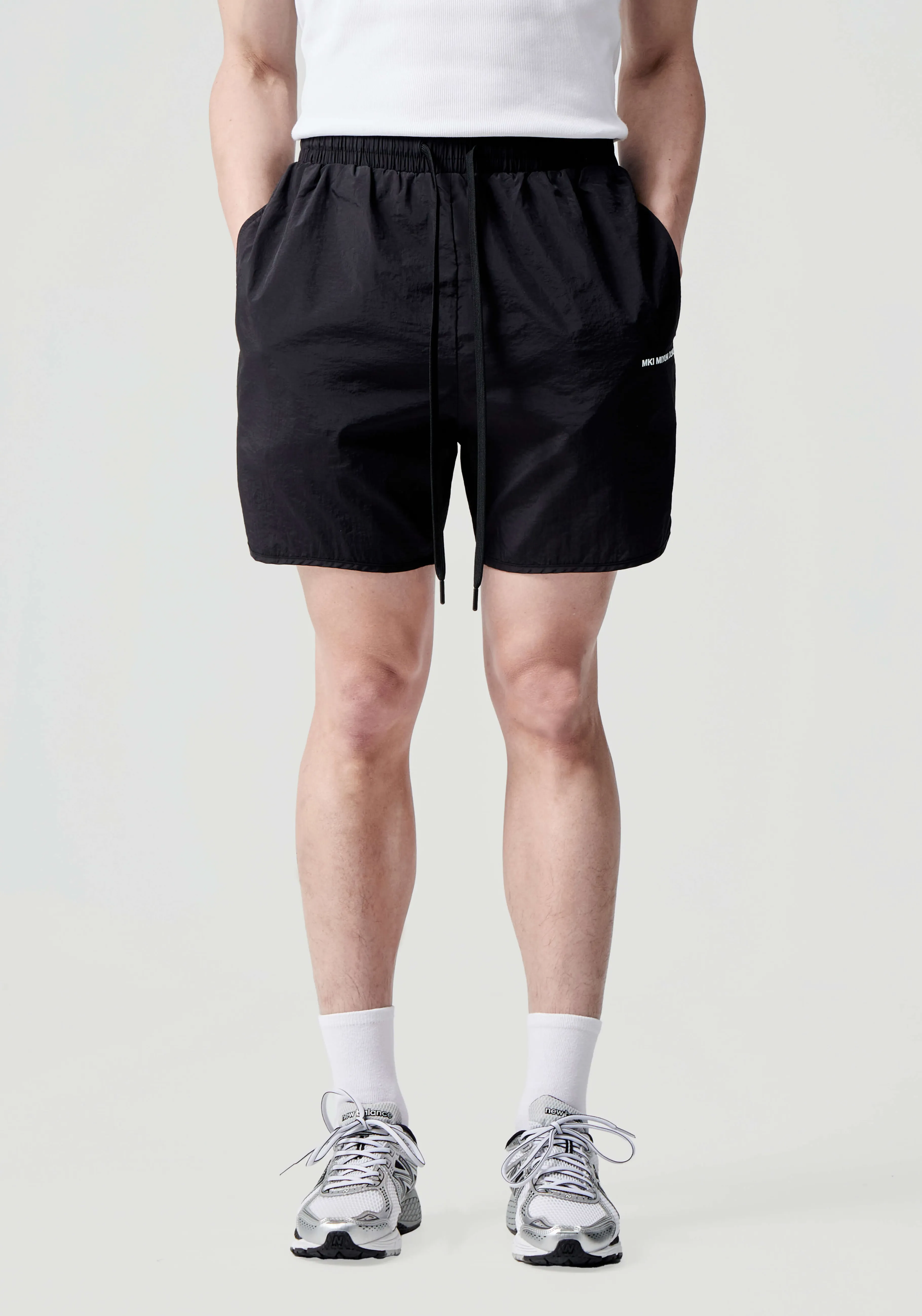 MKI MIYUKI ZOKU MKI CRINKLE NYLON SHORTS- SWEATPANTS | SHORTS