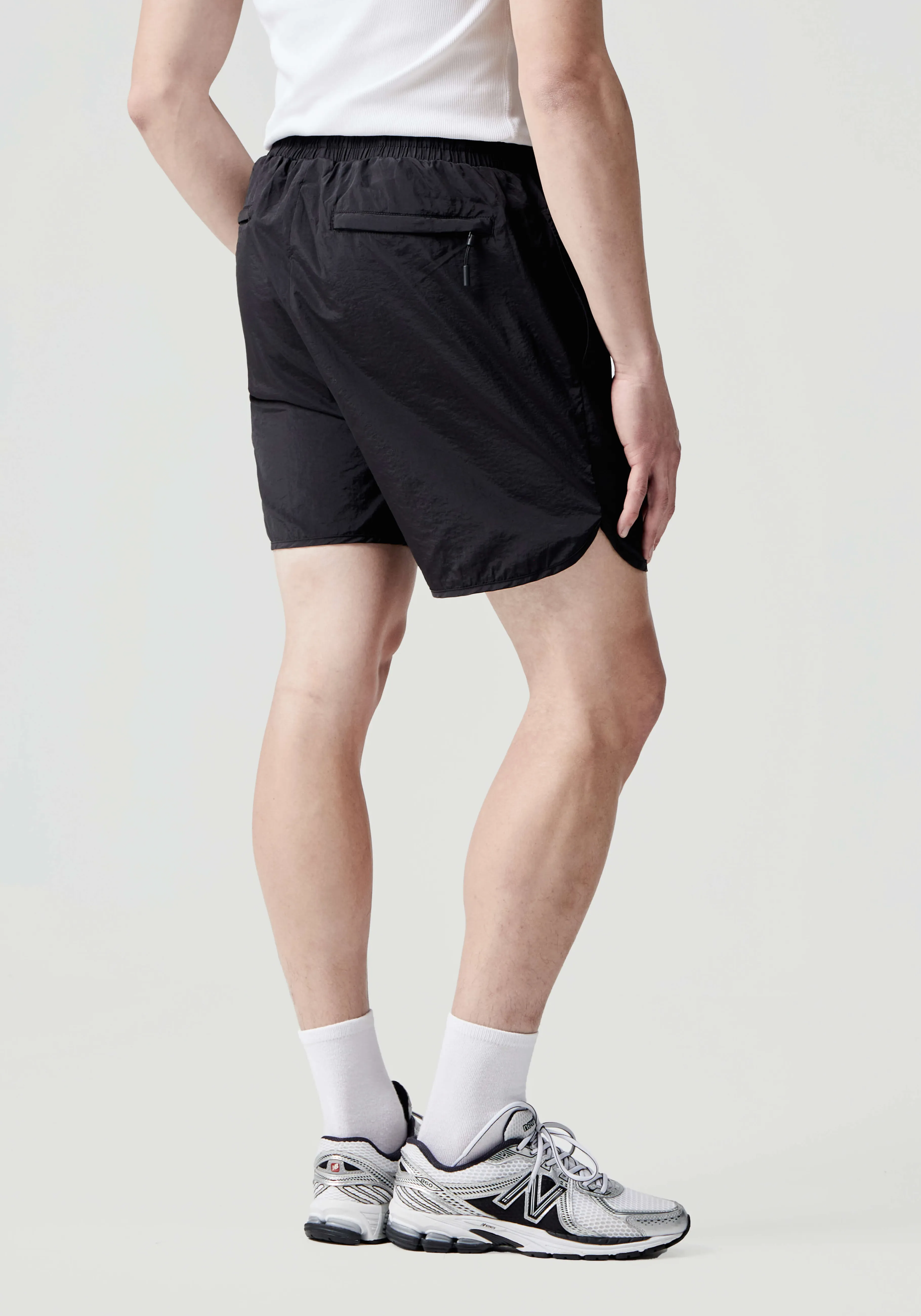 MKI MIYUKI ZOKU MKI CRINKLE NYLON SHORTS- SWEATPANTS | SHORTS