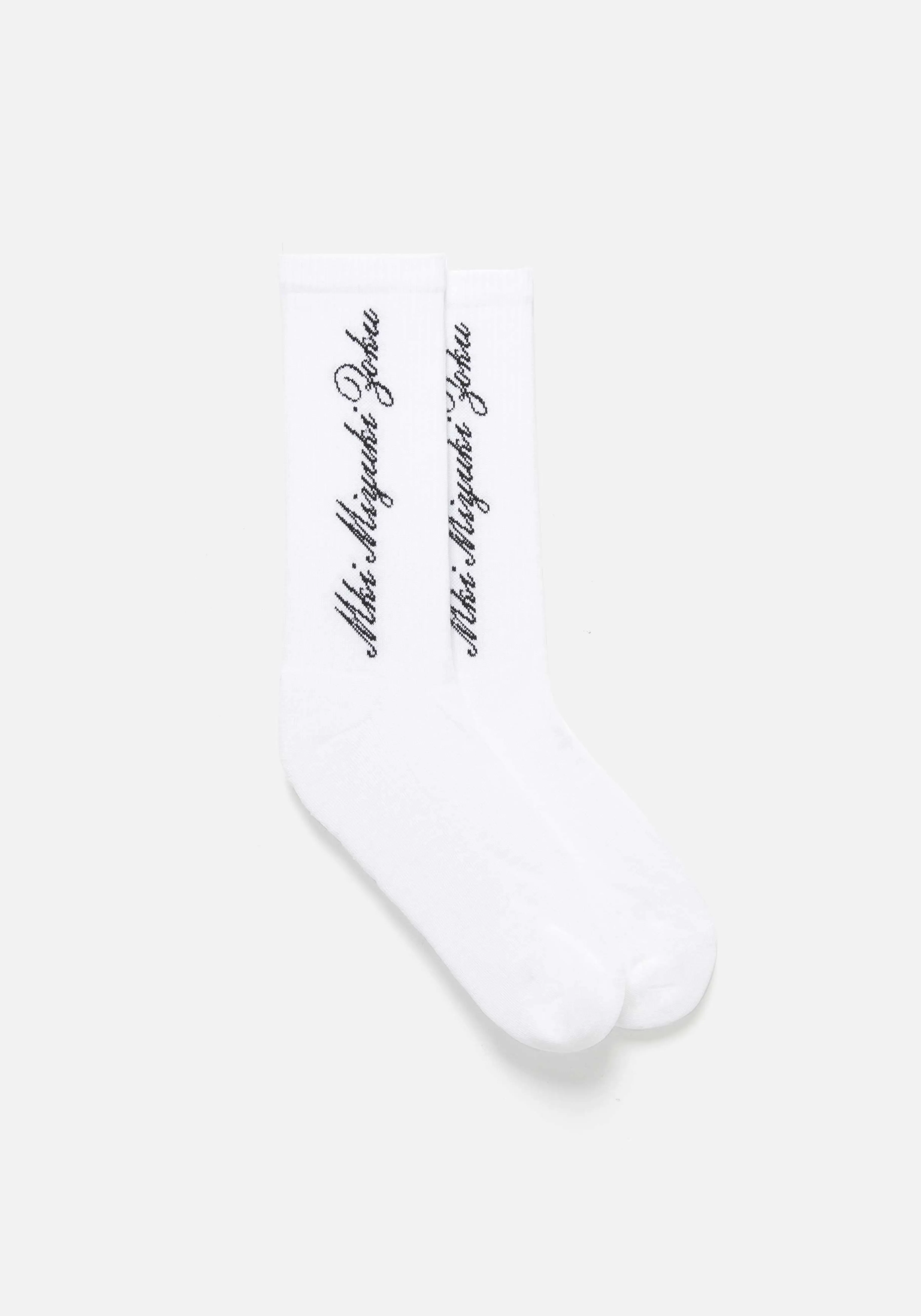 MKI MIYUKI ZOKU MKI EMBASSY LARGE LOGO SOCKS- LIFESTYLE