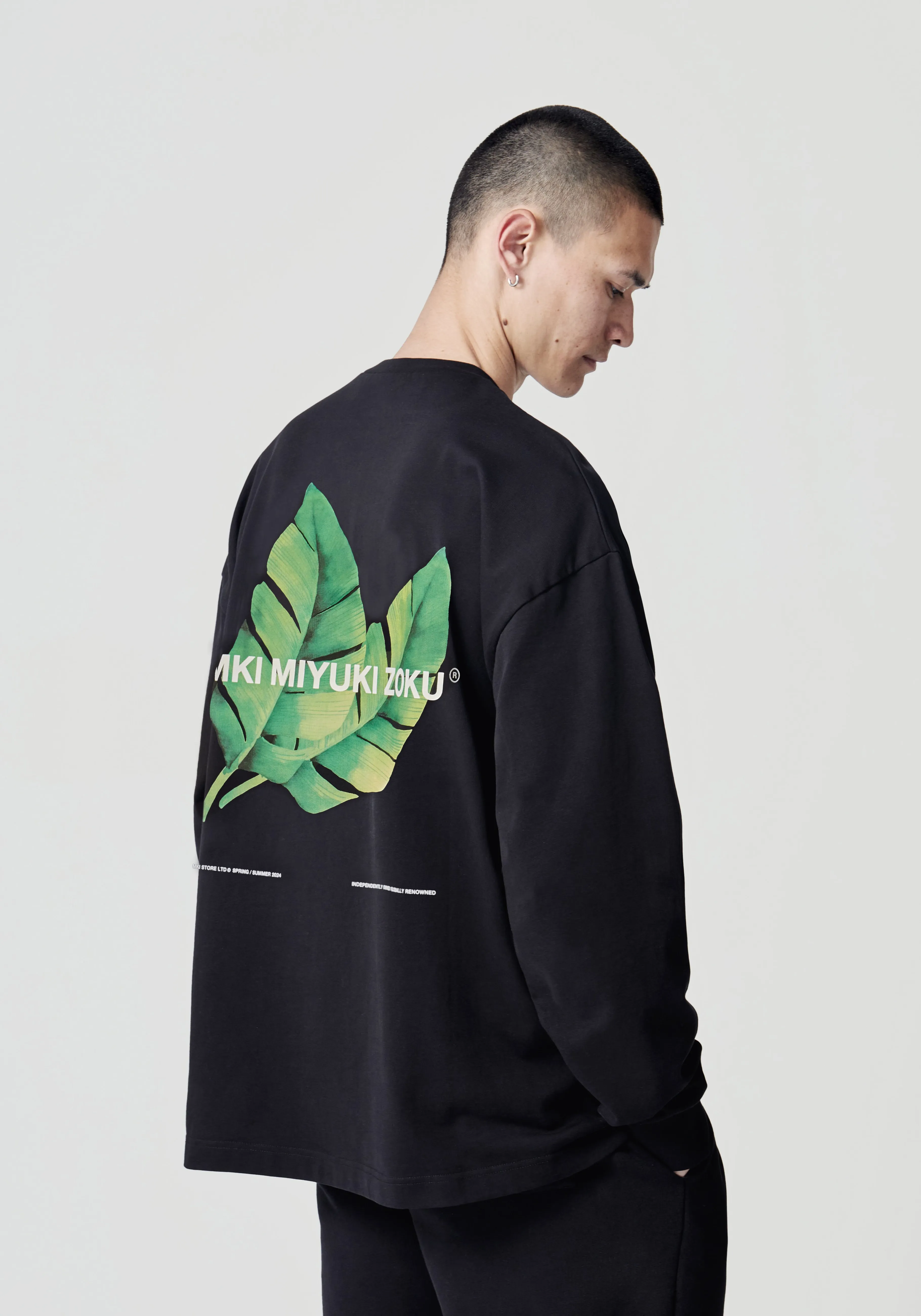 MKI MIYUKI ZOKU MKI LEAF LONGSLEEVE T-SHIRT- SHIRTS | T-SHIRTS