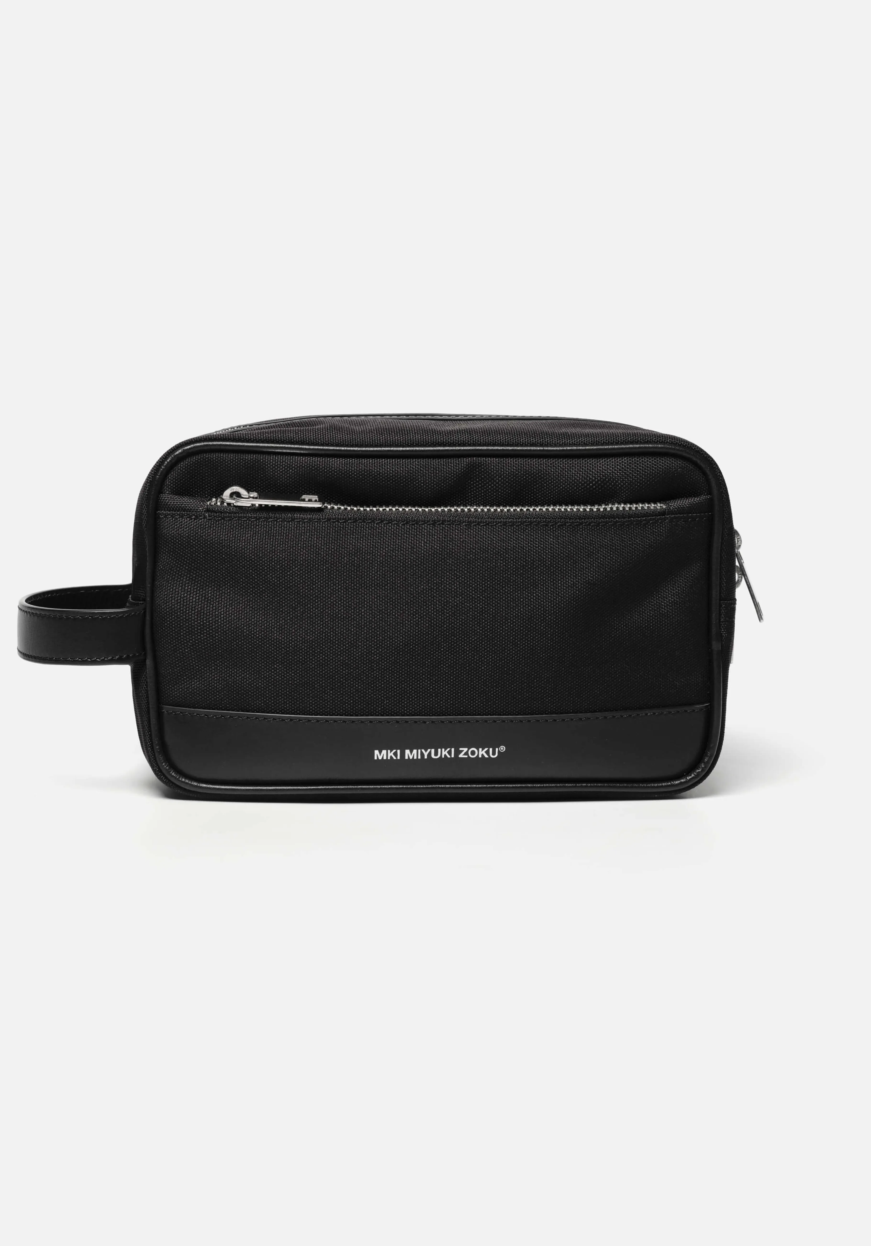 MKI MIYUKI ZOKU MKI LEATHER TRIM WASH BAG- LIFESTYLE | BAGS