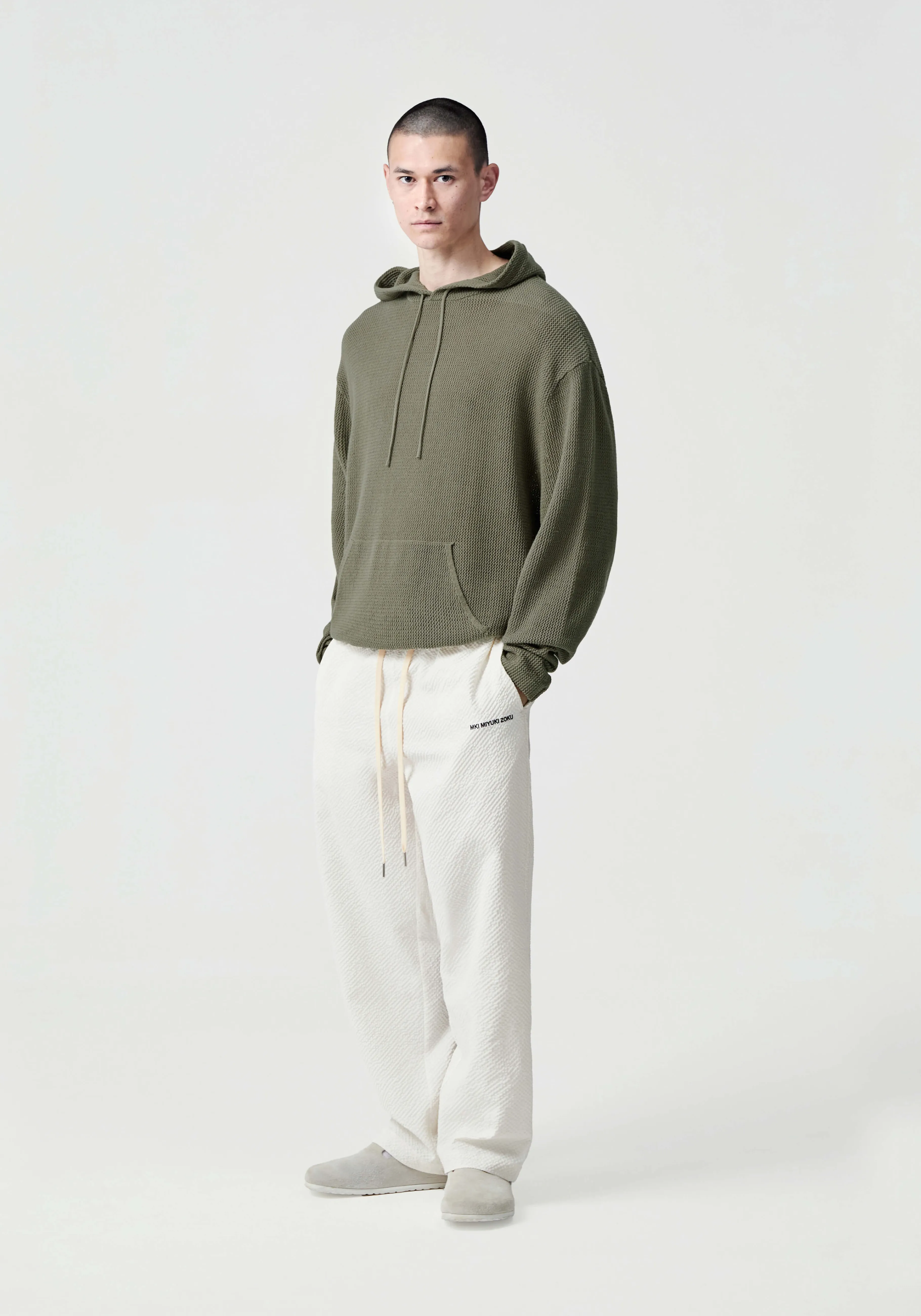 MKI MIYUKI ZOKU MKI LOOSE GAUGE HOODY- SHIRTS | KNITWEAR