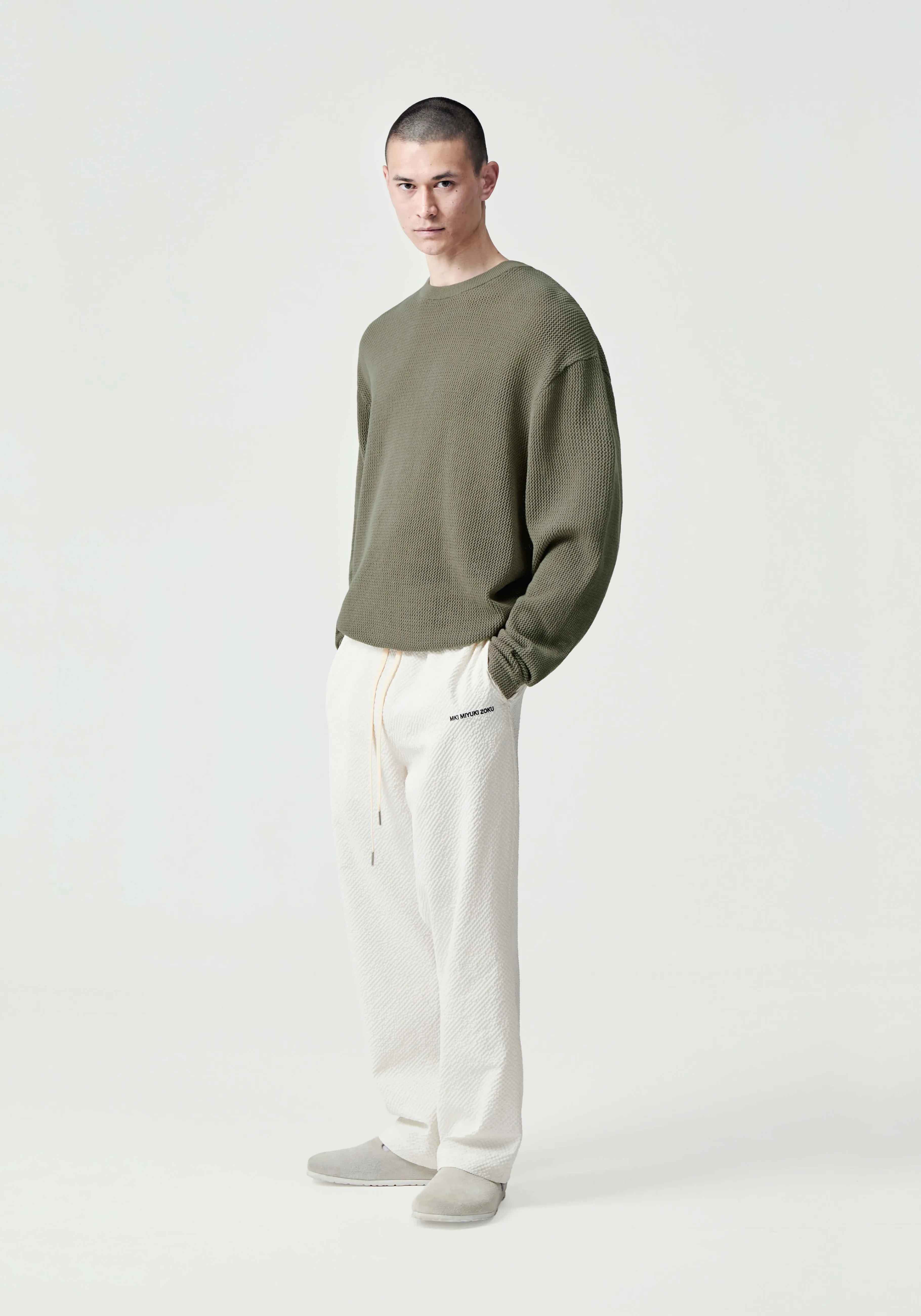 MKI MIYUKI ZOKU MKI LOOSE GAUGE LONGSLEEVE- SHIRTS | KNITWEAR