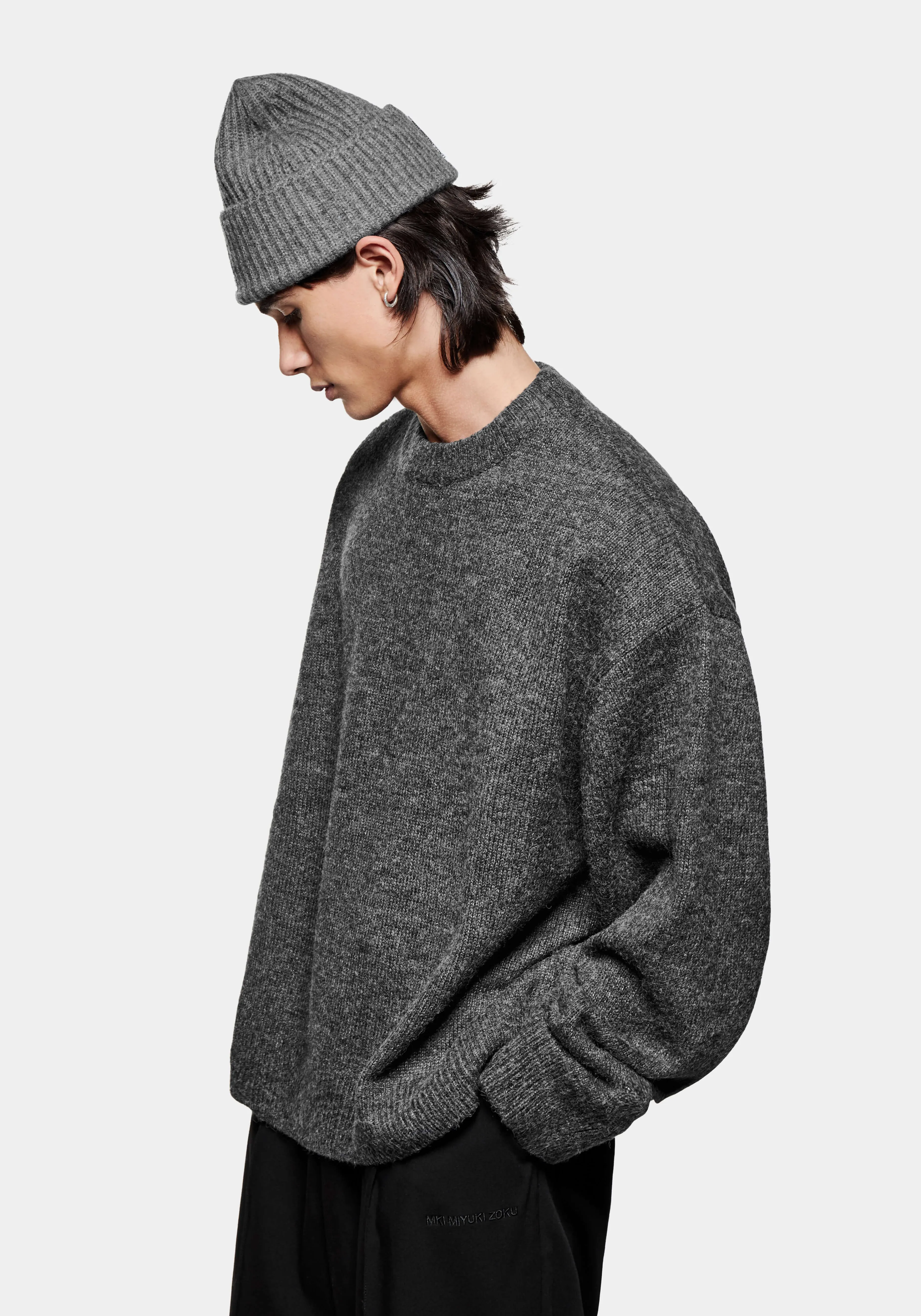 MKI MIYUKI ZOKU MKI MOHAIR BLEND KNIT CREWNECK- SHIRTS | KNITWEAR