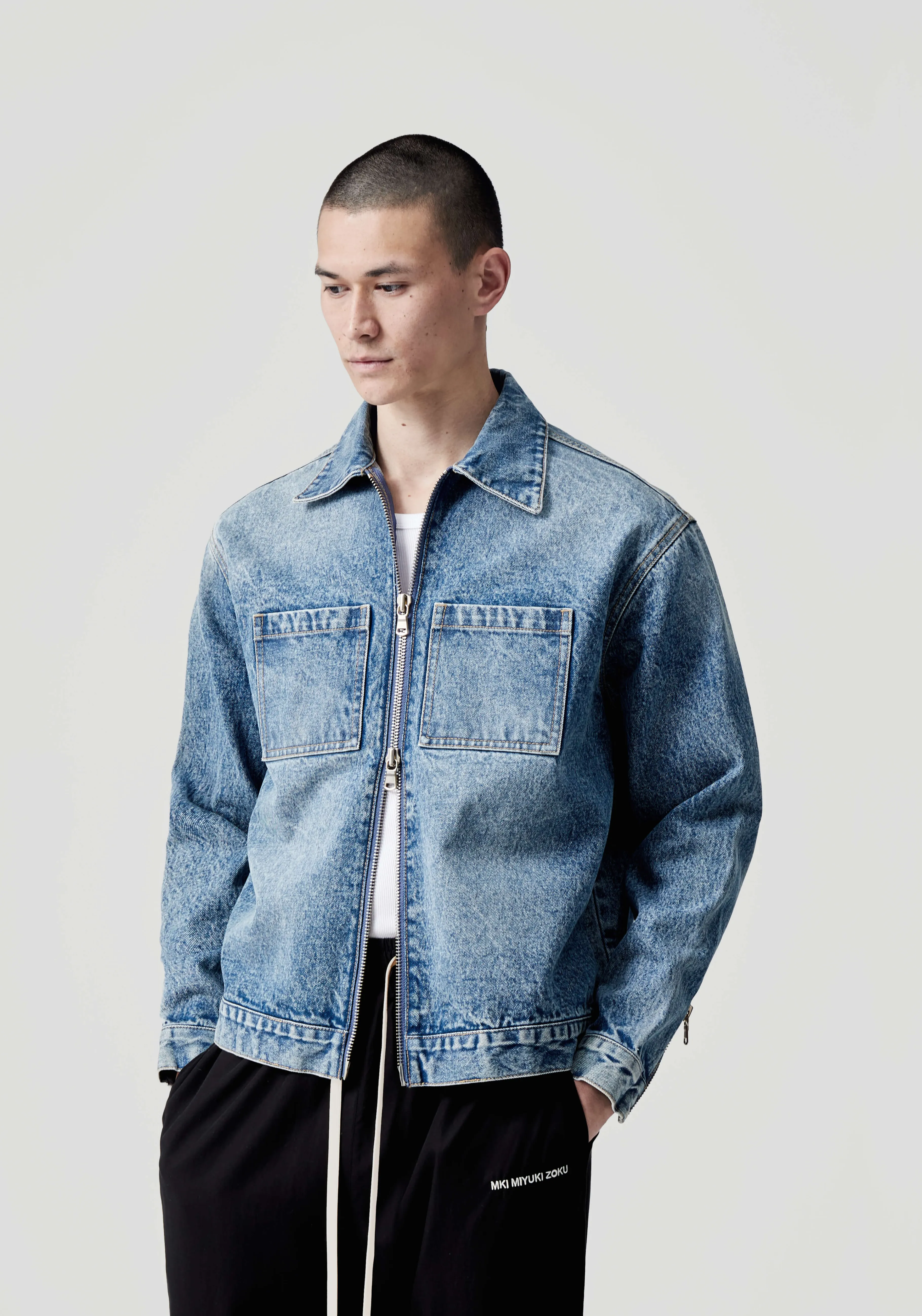 MKI MIYUKI ZOKU MKI 16OZ DENIM RIDER JACKET- OUTERWEAR | SHIRTS