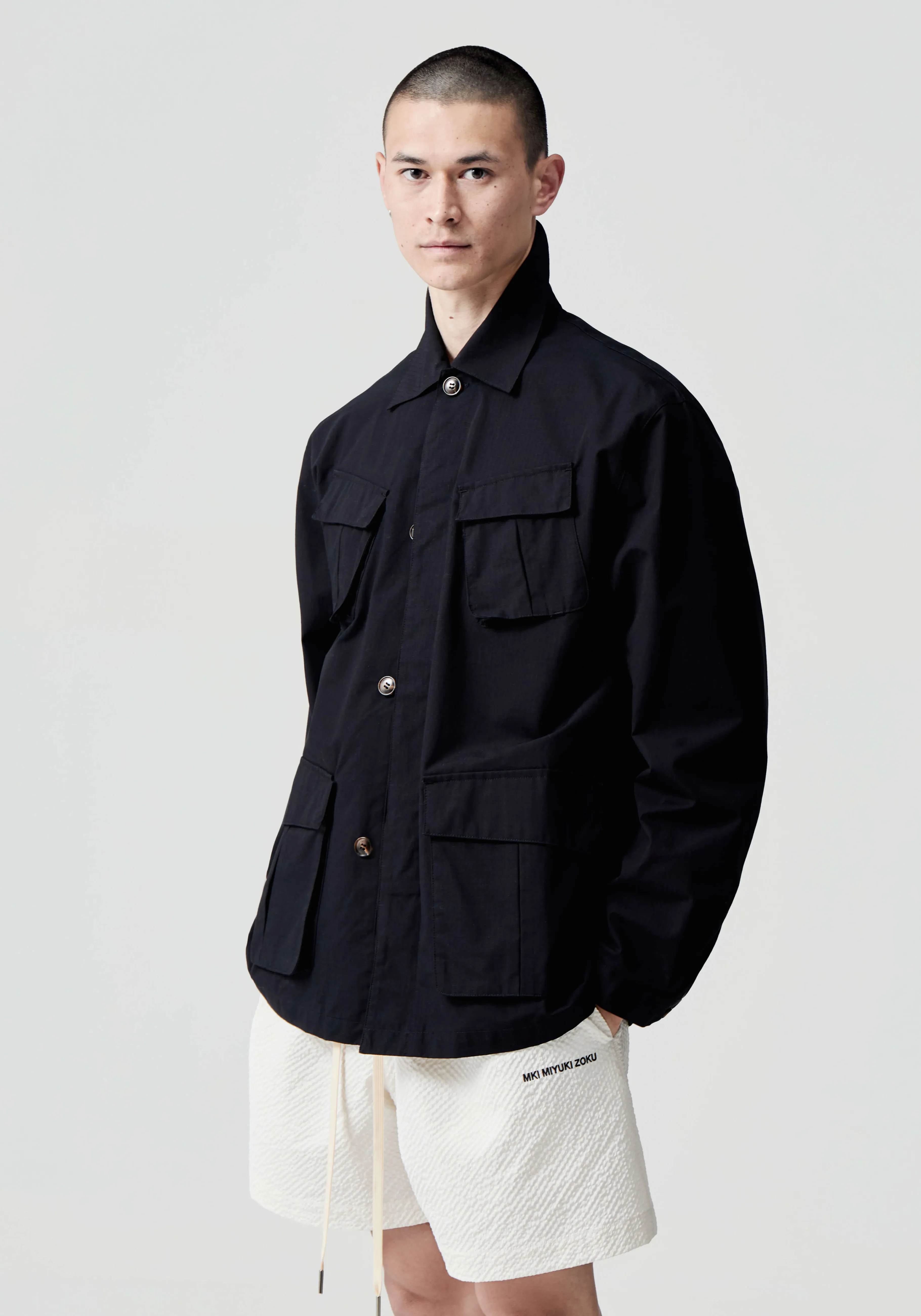 MKI MIYUKI ZOKU MKI RIPSTOP CARGO JACKET- OUTERWEAR | SHIRTS