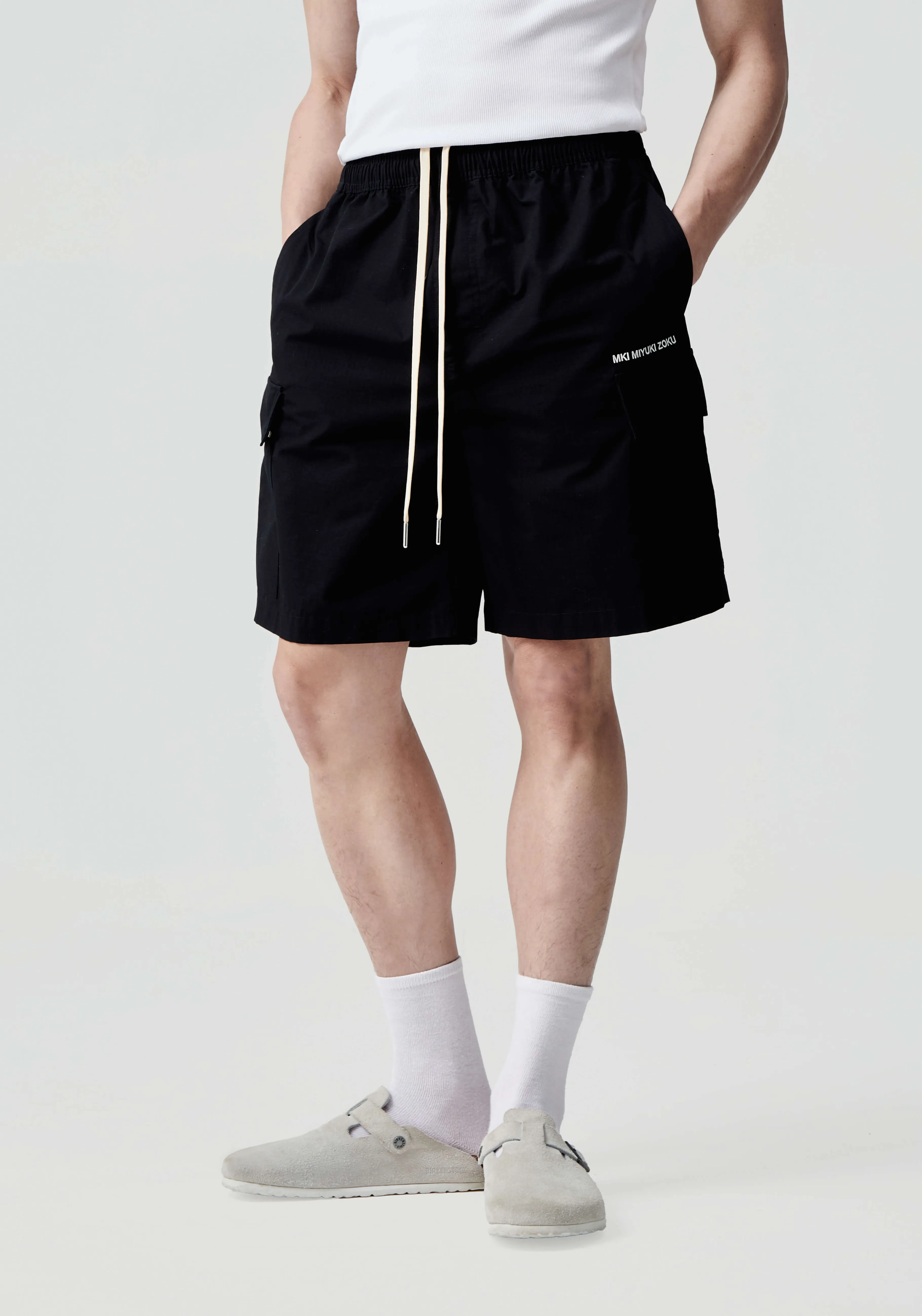 MKI MIYUKI ZOKU MKI RIPSTOP CARGO SHORTS- SWEATPANTS | SHORTS