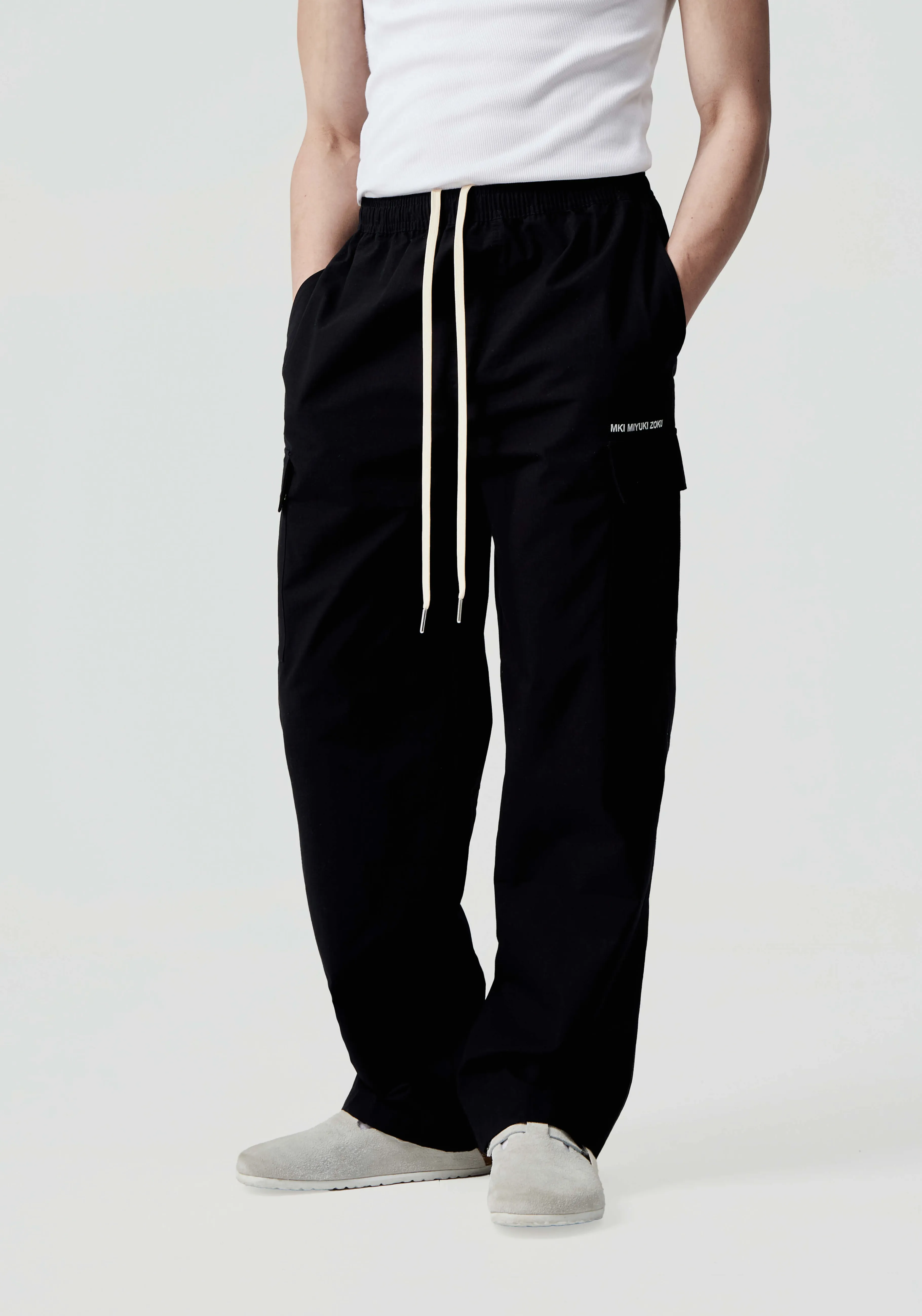 MKI MIYUKI ZOKU MKI RIPSTOP CARGO TROUSERS- SWEATPANTS | TROUSERS