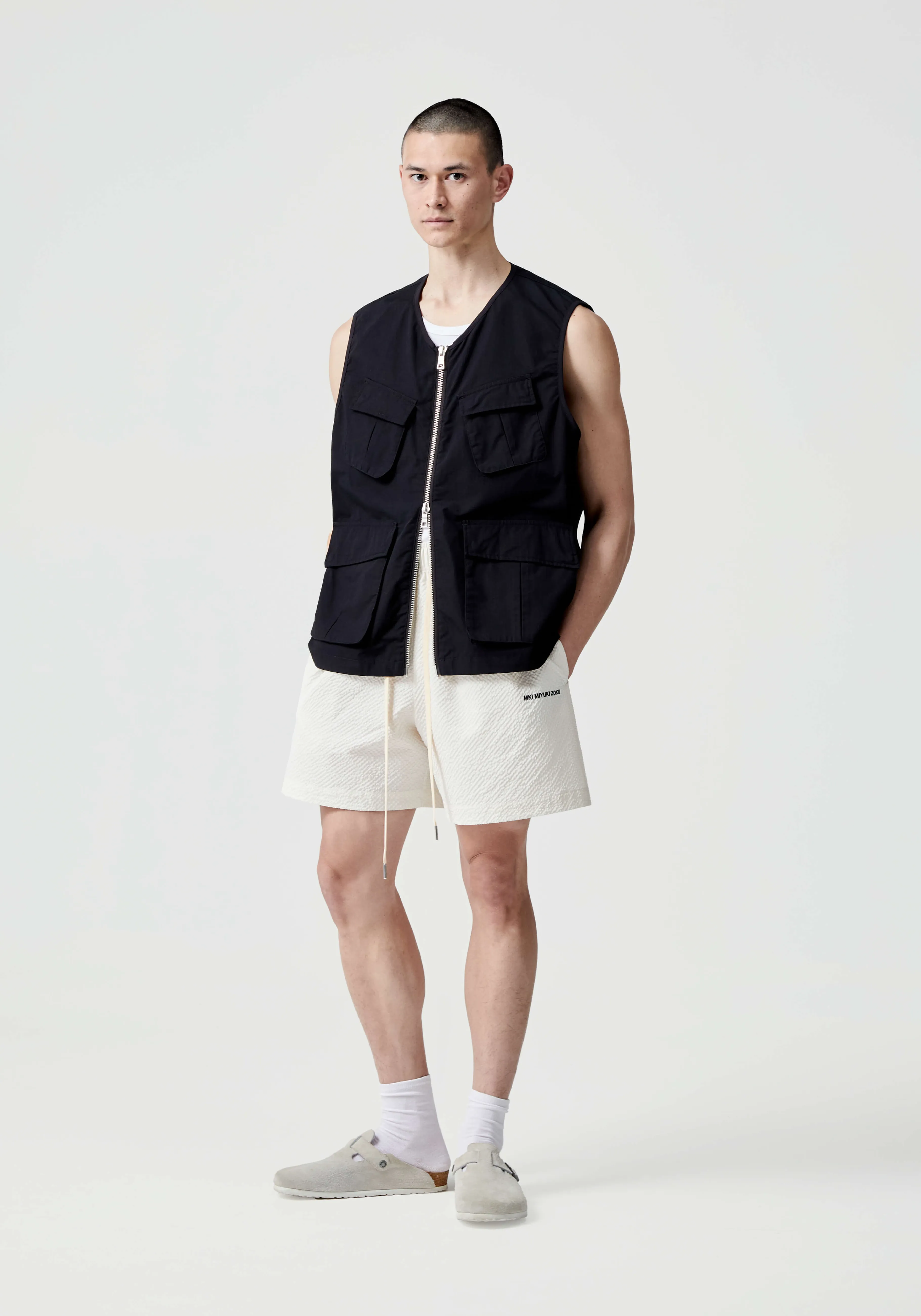 MKI MIYUKI ZOKU MKI RIPSTOP CARGO VEST- OUTERWEAR | SHIRTS