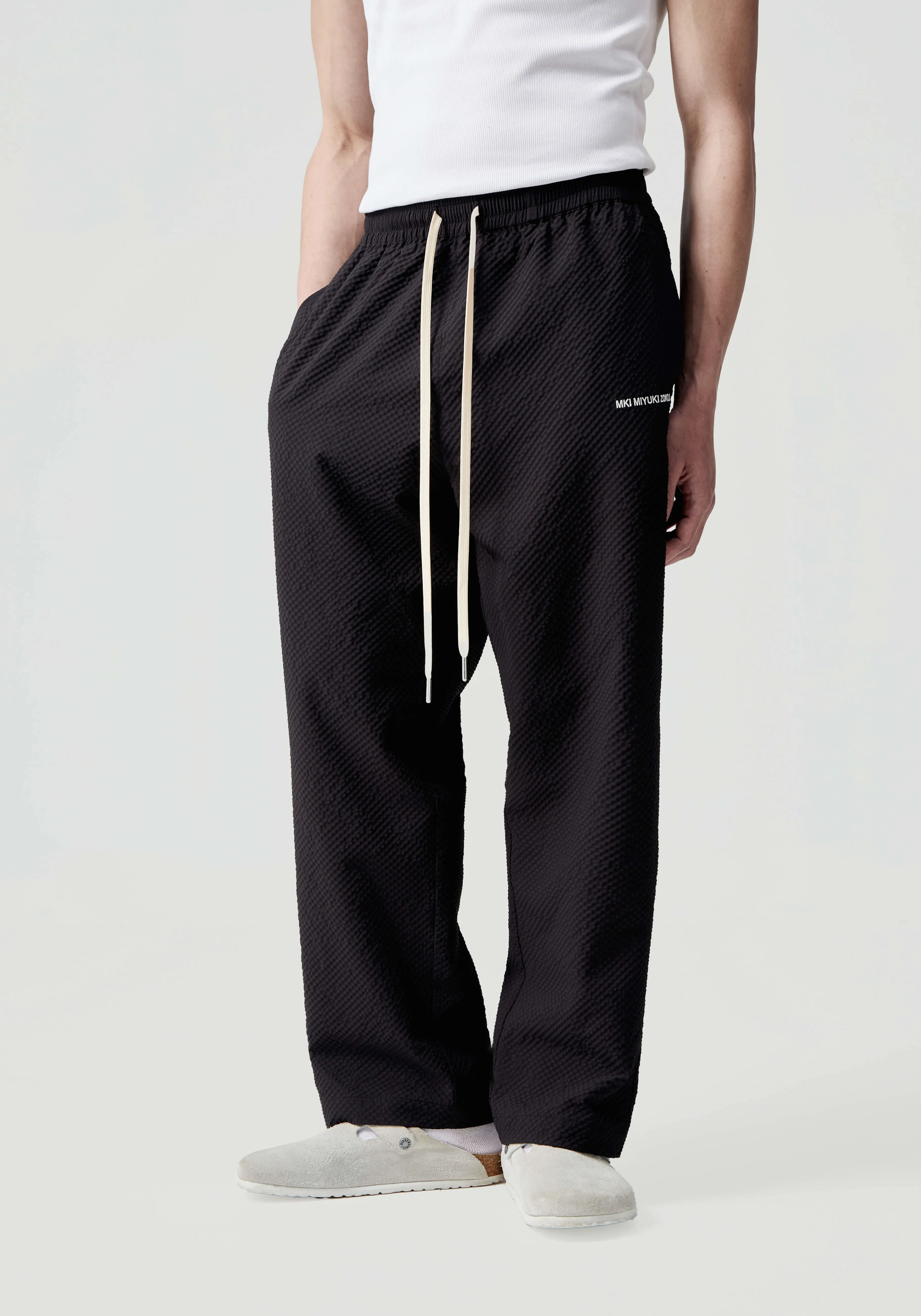 MKI MIYUKI ZOKU MKI SEERSUCKER TROUSERS- SWEATPANTS | TROUSERS