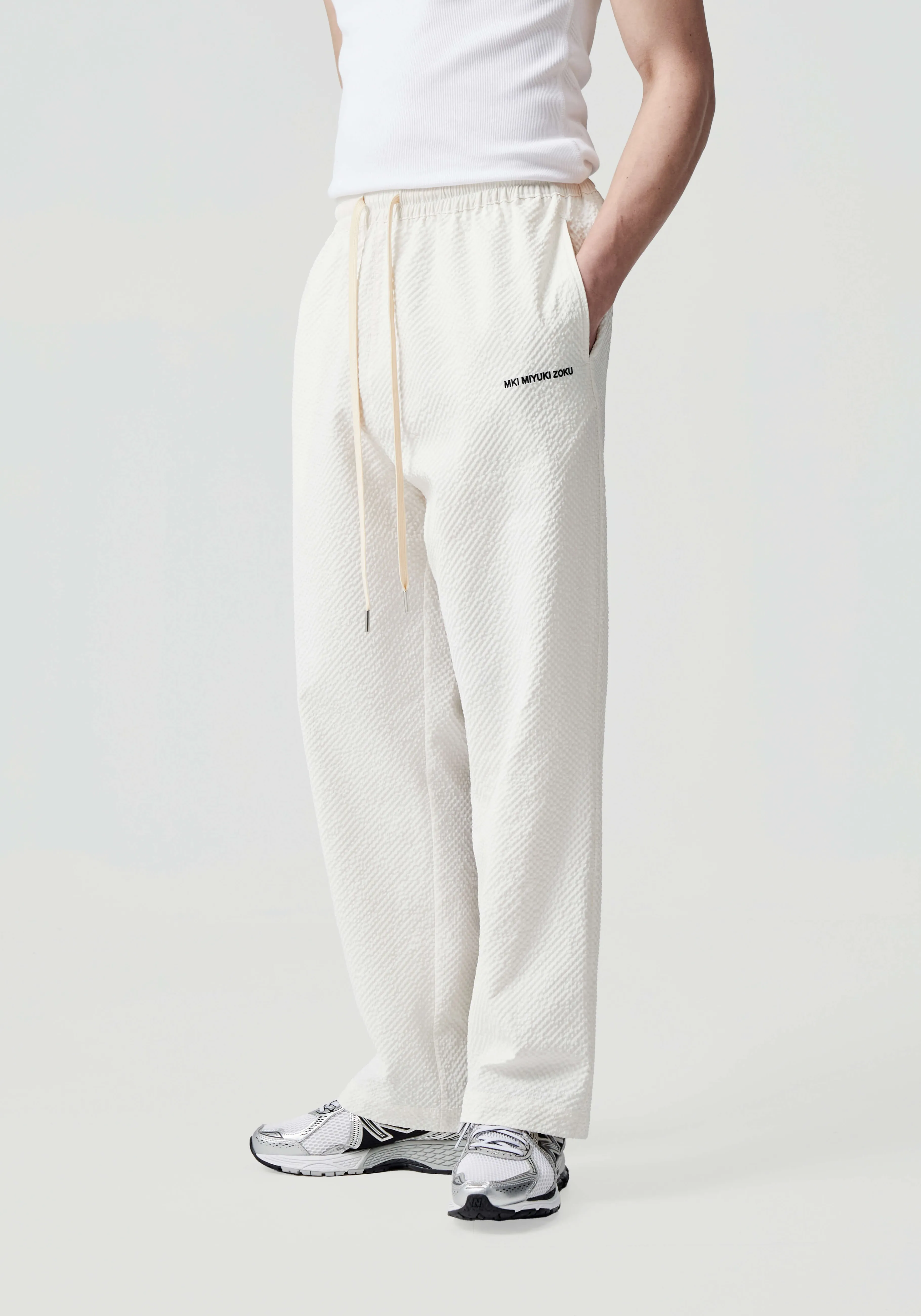 MKI MIYUKI ZOKU MKI SEERSUCKER TROUSERS- SWEATPANTS | TROUSERS