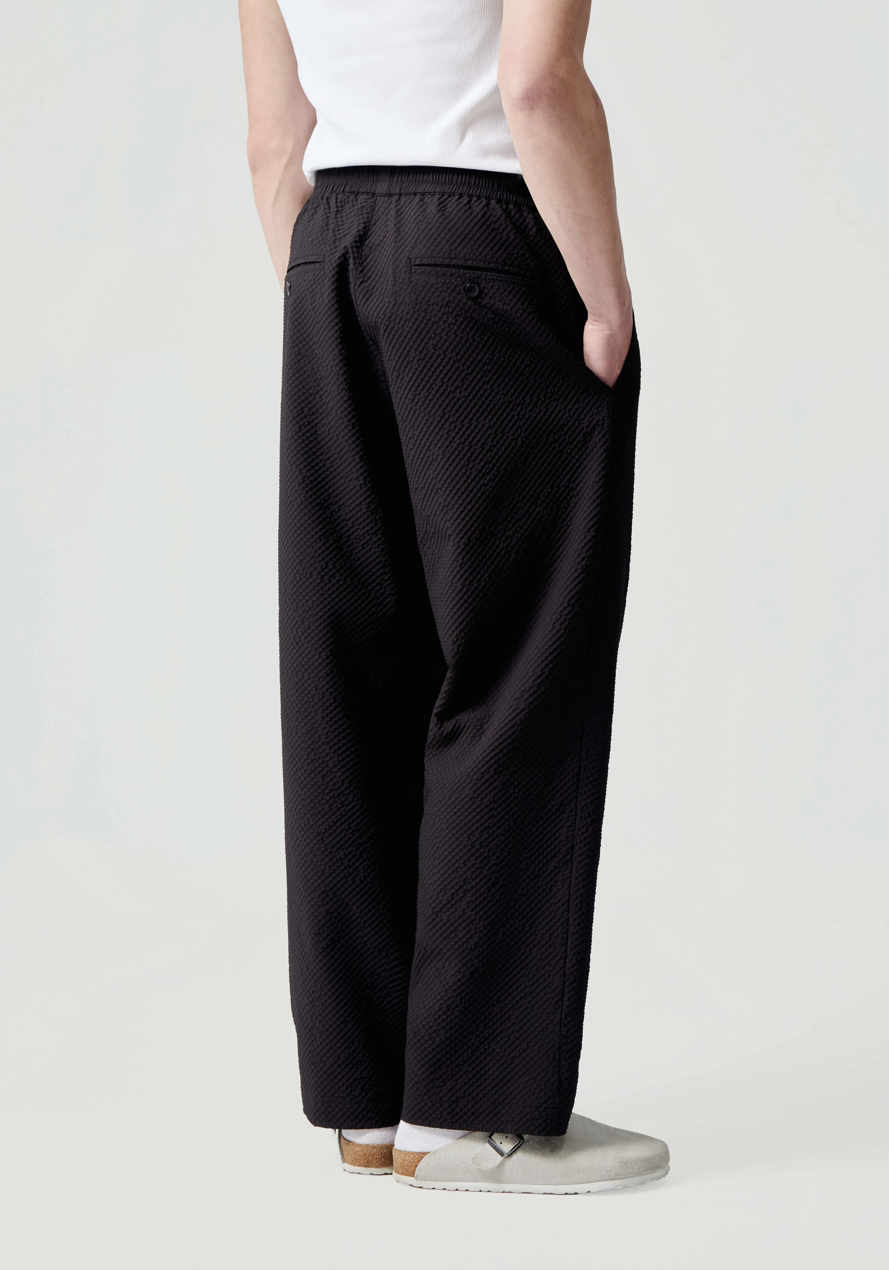 MKI MIYUKI ZOKU MKI SEERSUCKER TROUSERS- SWEATPANTS | TROUSERS