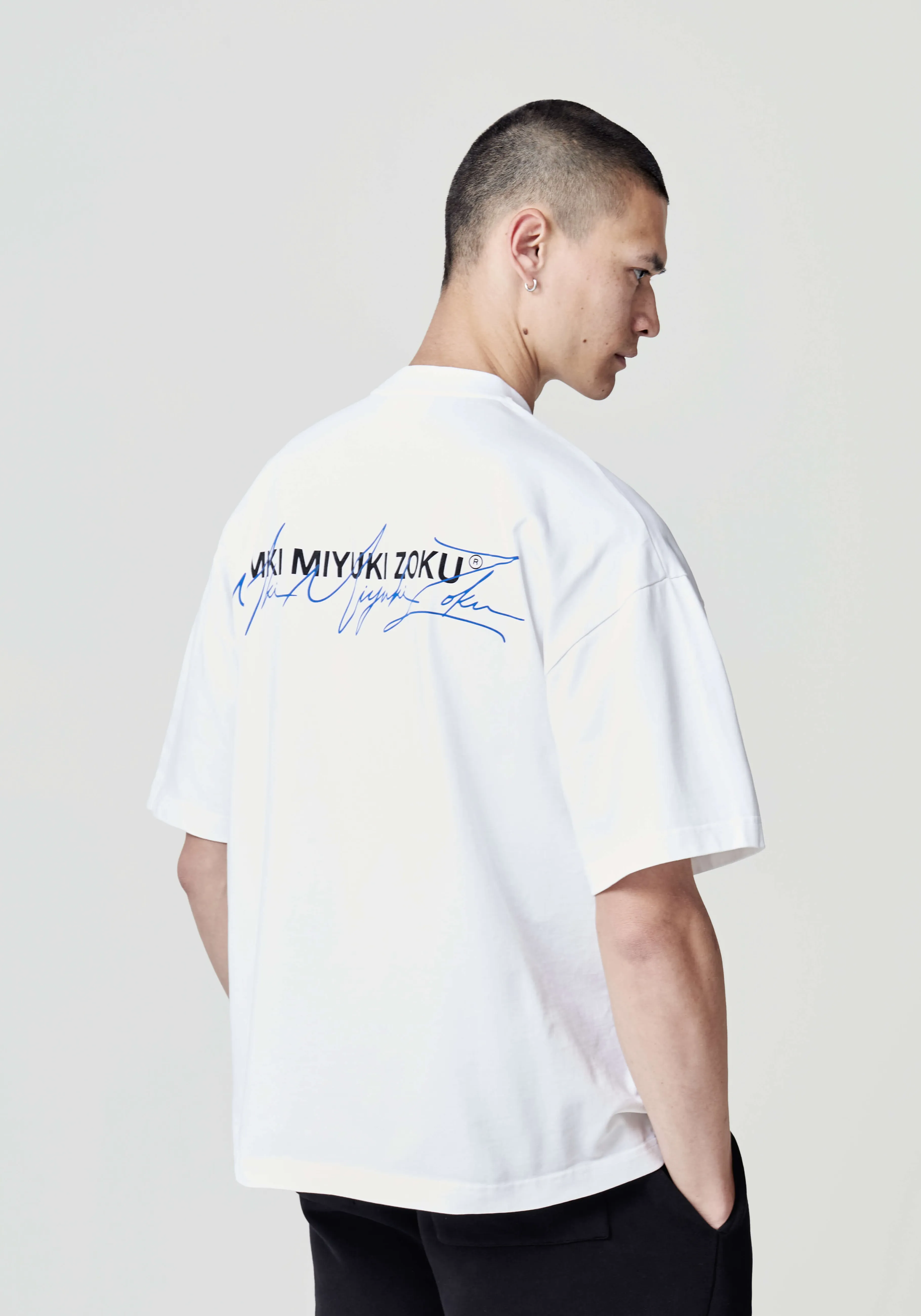 MKI MIYUKI ZOKU MKI SIGNATURE OVERLAY T-SHIRT- T-SHIRTS | SHIRTS