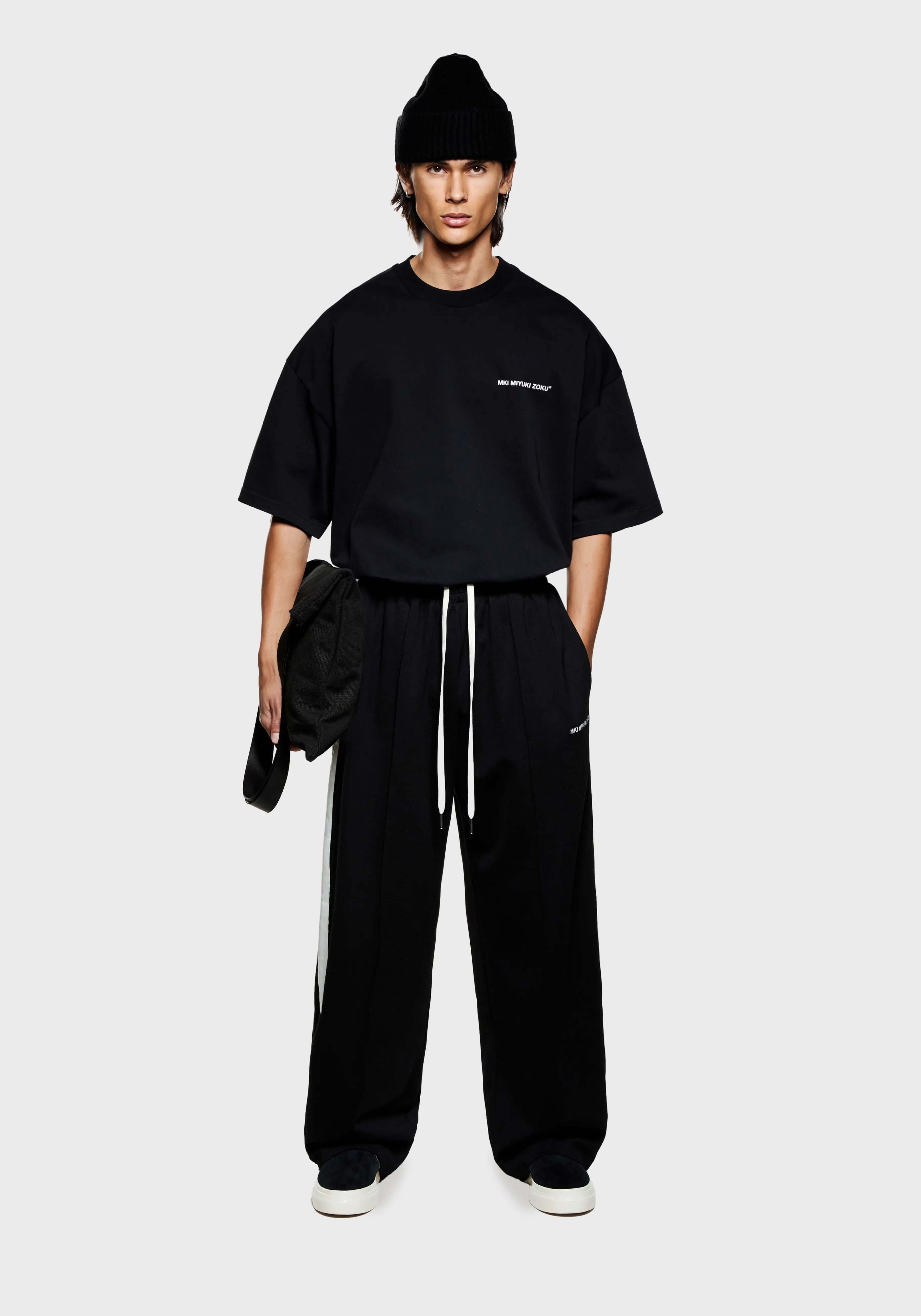 MKI MIYUKI ZOKU MKI WIDE FIT POLY TRACK PANTS- SWEATPANTS | TROUSERS