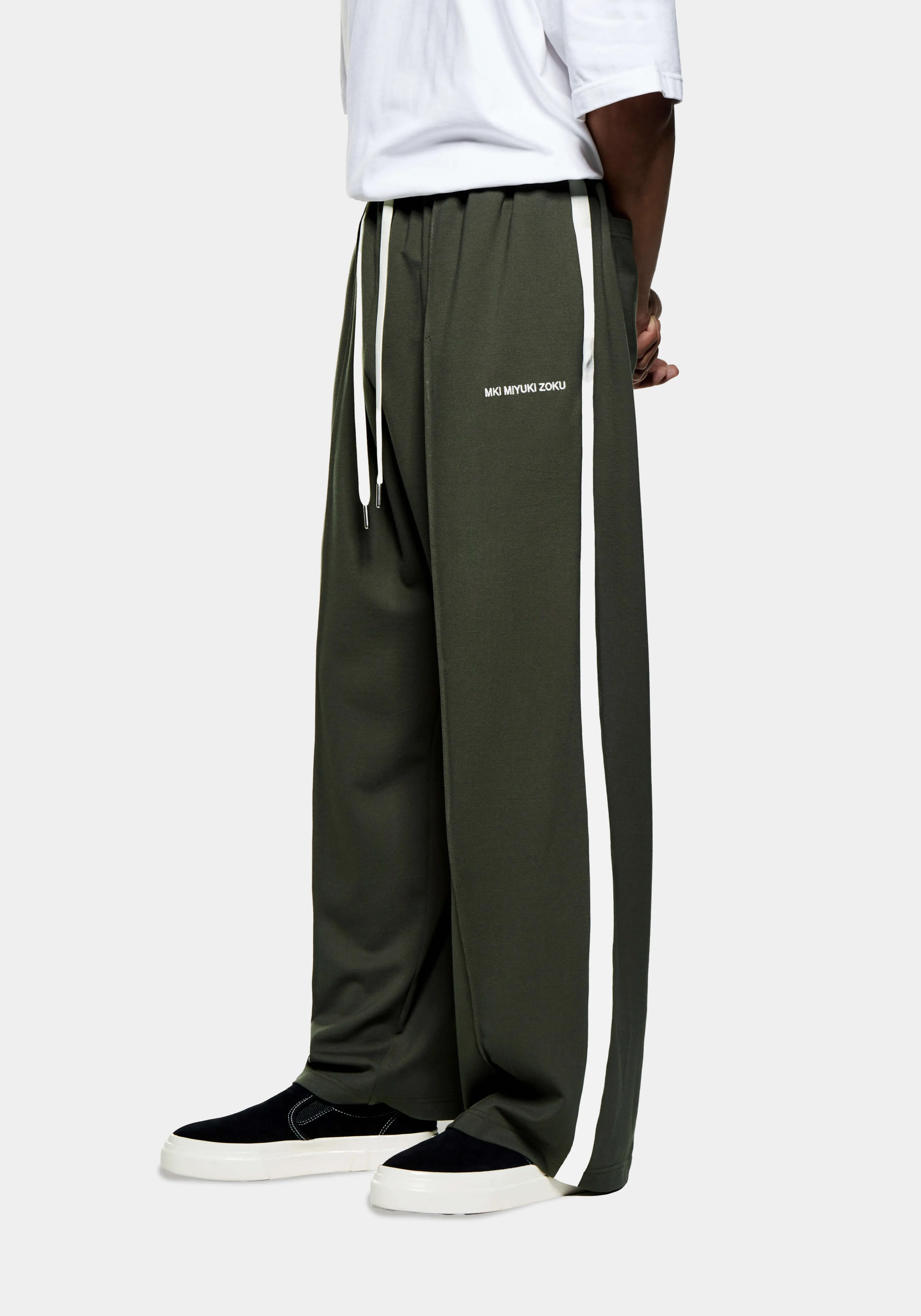 MKI MIYUKI ZOKU MKI WIDE FIT POLY TRACK PANTS- SWEATPANTS | TROUSERS