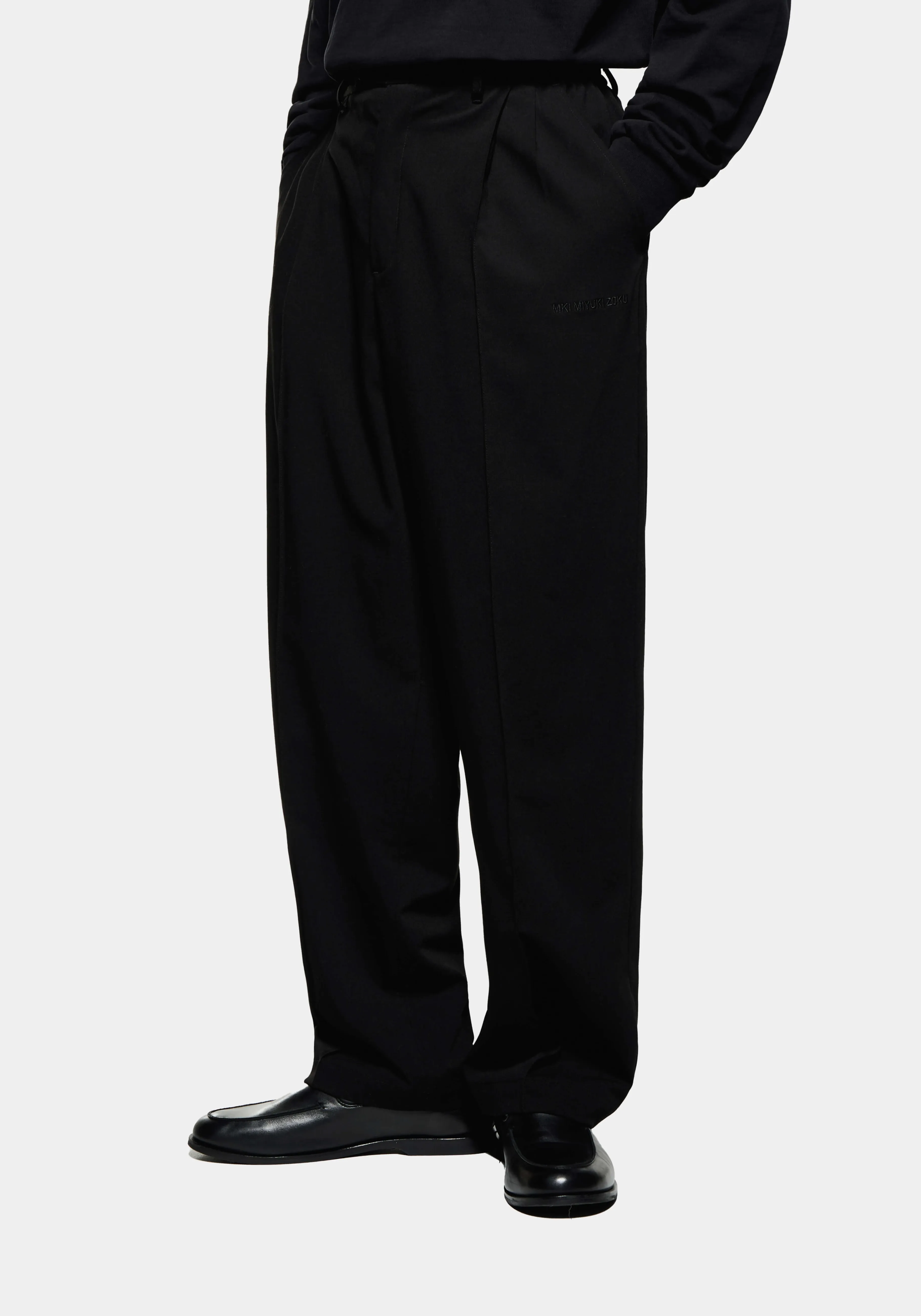 MKI MIYUKI ZOKU MKI WIDE FIT SUIT PANTS- SWEATPANTS | TROUSERS